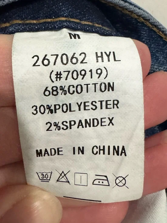 Flamingals Mid Rise Wide Straight Leg Embroidered Jeans Size M Stretch Jeans - Picture 8 of 8